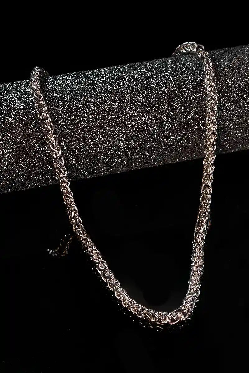 Titan Braid Chain - Silver - DripX Jewelry